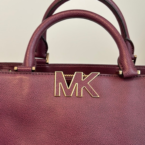MICHAEL Michael Kors Brown Satchel with Gold Accents - Picture 2 of 5